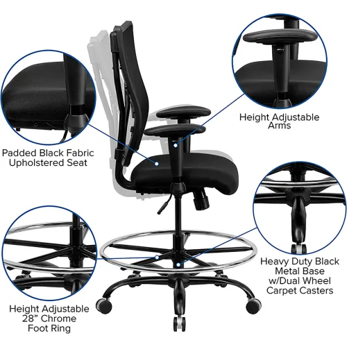 Hercules big and online tall drafting chair