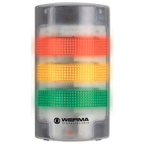 Werma 69120068 Flatsign BM Contin. Tone 115 - 230V AC, LED-Permanent/Blinking, Green/Yellow/Red
