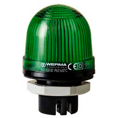 Werma 80120075 LED Perm. Beacon EM 24V AC/DC, IP65, 45 Ma, 60 g, Green