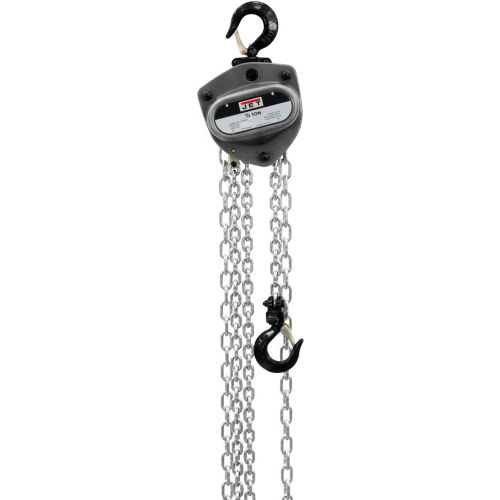 JET&#174; L100 Series Manual Chain Hoist w/Overload Protection .5 Ton,15Ft Lift