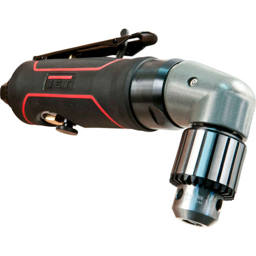 JET Reversible Right Angle Air Drill, Jacobs Industrial, 3/8" Chuck, 1200 RPM