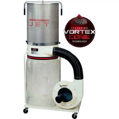 JET 710702K Model DC-1200VX-CK1 2HP 1-Phase 230V Dust Collector W/ 2-Micron Canister Kit