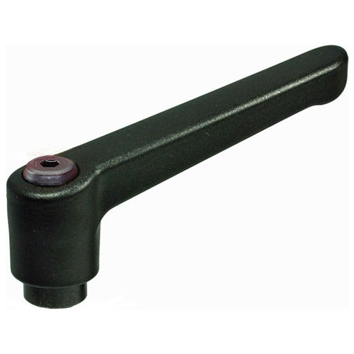 J.W. Winco 10NF35K Nylon Plastic Adjustable Lever w/ Steel Components - M10 x 1.5 Tapped Thread