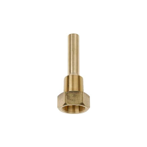 3/4&quot; NPT Brass Thermowell 3 1/2&quot; stem
