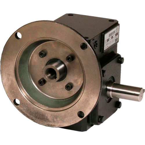 Worldwide HdRF237-10/1-R-145TC Cast Iron Right Angle Worm Gear Reducer 10:1 Ratio 145T Frame