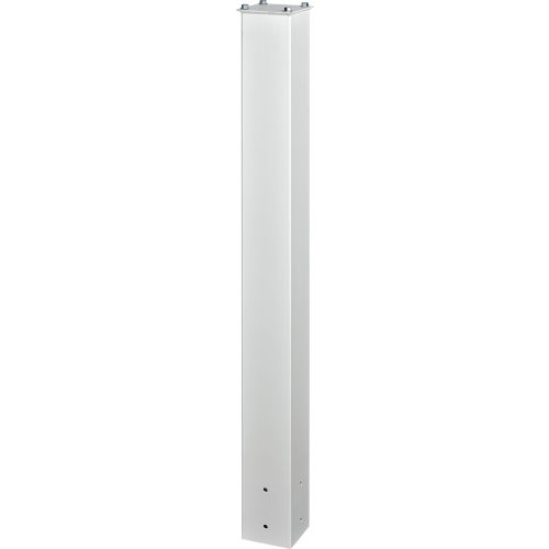 In-Ground Steel Mounting Post 43"H White