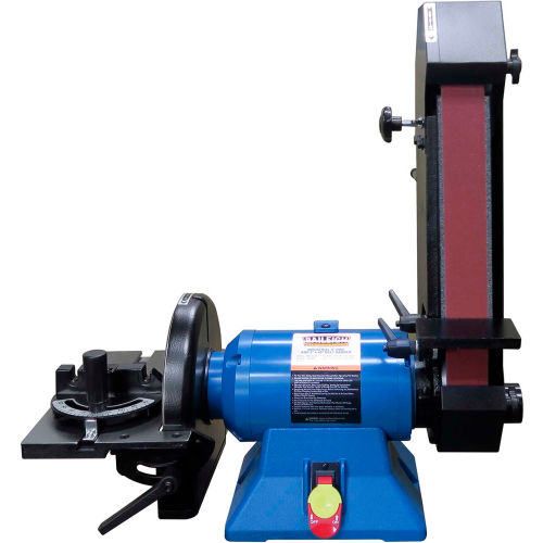 Baileigh Industrial Combination Belt and Disk Grinder, 1 HP, Single