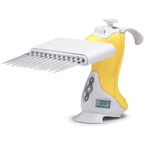 Celltreat 0.520µL Pipette, Ovation, (E12) Electronic Multichannel, Yellow