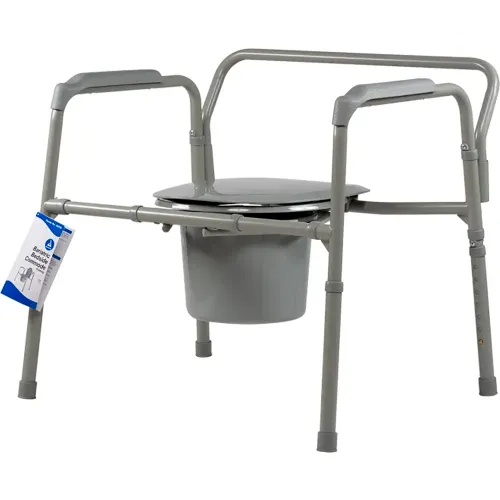 Dynarex Bariatric Folding Bedside Commode Seat