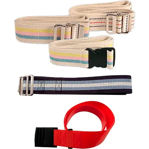 Dynarex Vinyl Wipeable Gait Belt W/ Plastic Buckle, 60-3/16