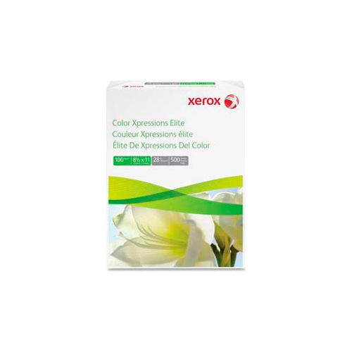 Xerox® Color Xpressions Elite Paper, 81/2" x 11", 28 lb, White, 500