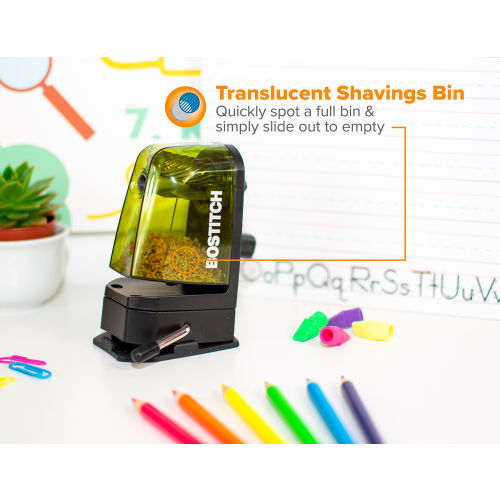 Bostitch MultiMount Manual Pencil Sharpener, Green