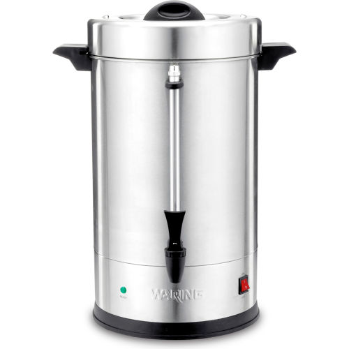 Waring Commercial 110 Cup Coffee Urn, 120V, 1500W, Stainless Steel