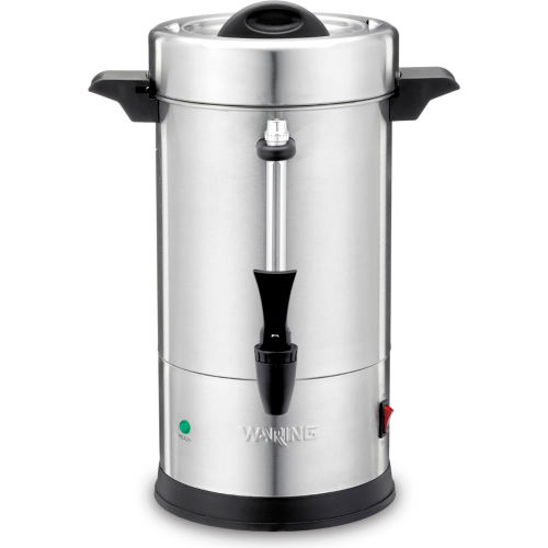 Waring Commercial 30 Cup Coffee Urn, 120V, 1500W, Stainless Steel