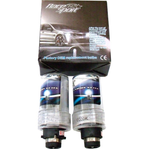 Race Sport D4 30K OEM Factory HID Replacement Bulbs, Blue