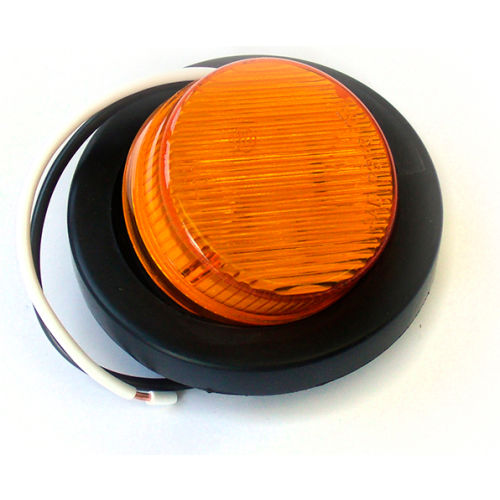 Race Sport Truck and Trailer LED, 2" Round Amber with Grommet