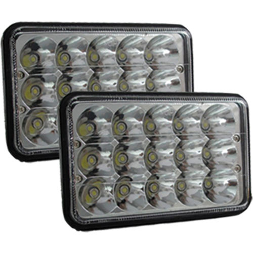 Race Sport 7x6&quot; LED Conversion Lens, Pair Left and Right 54-Watts Per Light, 108-Watts Total