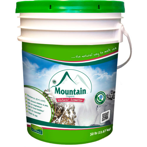Xynyth Mountain Organic Natural Icemelter 50 lb Pail 200-20051 - Pkg Qty 48