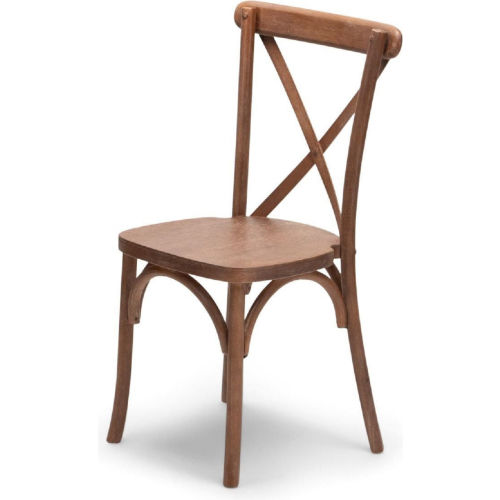 Atlas Commercial Madison Cross Back Chair, Mark II - Antique Fruitwood