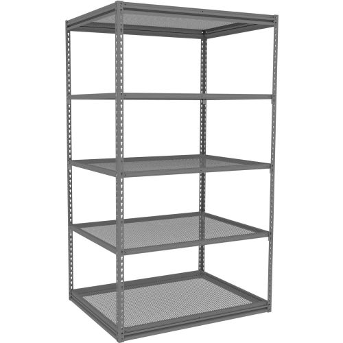 Tennsco Z-Line Boltless Shelving w/ Perforated Steel Industrial Shelves- 48"W x 36"D x 84"H- Starter
