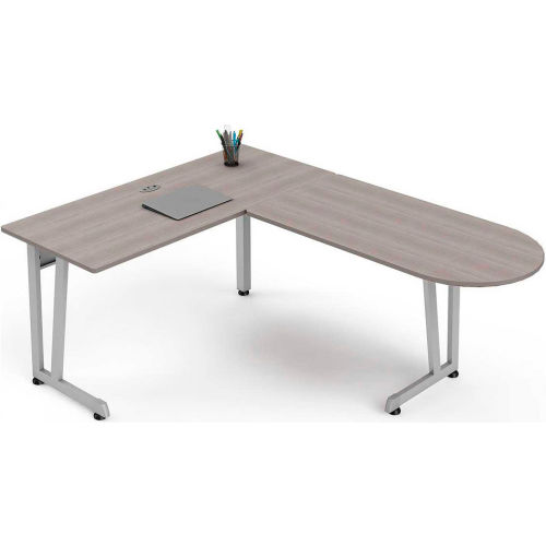 linea italia l shaped desk