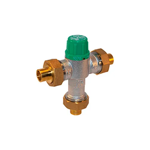 Zurn 12-ZW1070XL 1/2 In. FNPT Thermostatic Mixing Valve - Lead Free Cast Bronze - ASSE1016, ASSE1070