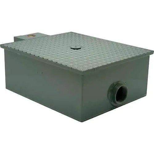 Zurn GT2701-20-3NH Low Profile Grease Interceptor, 40 Lbs. Grease