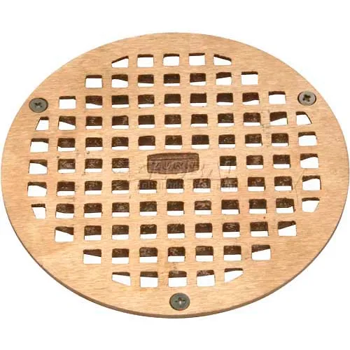 Zurn 5 Dia. Round Floor Drain W Screws Brass