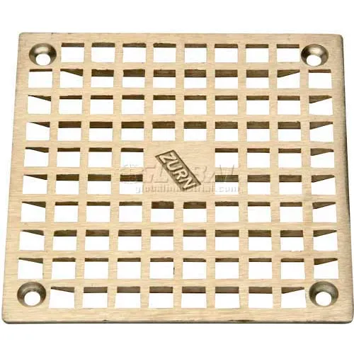 Zurn 46243-1 PN400-5B-STR Flat Round Drain Grate 5 OD Zn