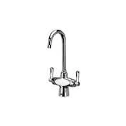 Zurn Double Lab Faucet with 3-1/2" Gooseneck and Lever Handles - Lead Free