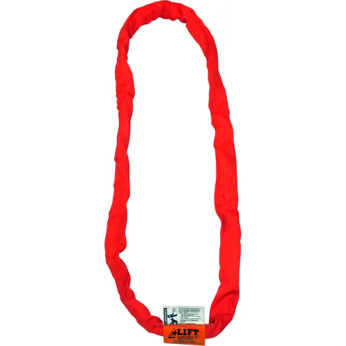 Lift America Round Sling Endless SP150 X 6' Red, Vertical Capacity