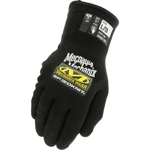 Mechanix Wear SpeedKnit™ Thermal Nitrile Coated Gloves, Black 