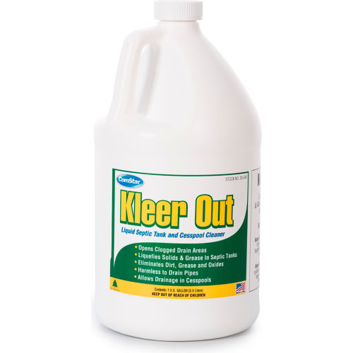 Comstar Kleer-Out™ Septic Tank & Cesspool Cleaner, Gallon Bottle, 4 Bottles - 30-245