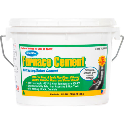 Furnace Cement™ Refractory / Retort Cement, 1/2 Gal.