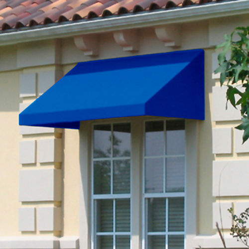 Awntech EN1030-6BB, Window/Entry Awning 6' 4-1/2"W x 2' 6"D x 1' 4"H Bright Blue