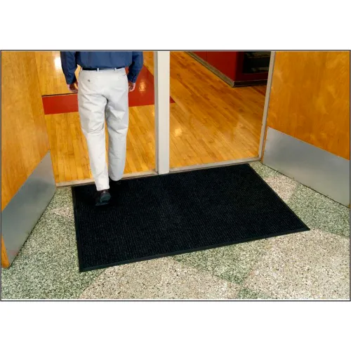 Apache Mills Crosshatch Entrance Mat – 4x6 Feet, Chocolate, Eco-Friendly & Heavy Duty