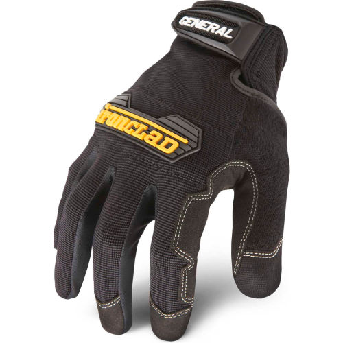 Ironclad GUG04L General Utility® Spandex Gloves, 1 Pair, Black, Large