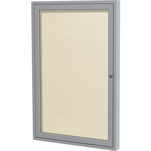 Ghent Enclosed Bulletin Board, Outdoor, 1 Door, 24