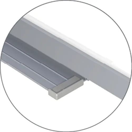 Ghent Aluminum Frame Non-Magnetic Whiteboard, 24 x 36