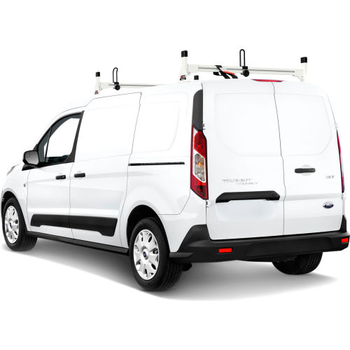 Vantech H1 2 Bar Aluminum Ladder Roof Rack for Ford Transit Connect 2014-On, White