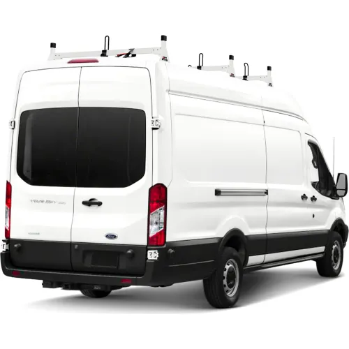 Utility van rack with 3 cross bars