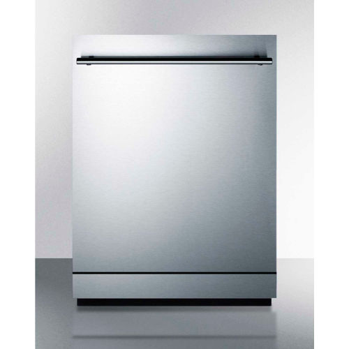 Summit DW2433SS2 - Dishwasher, Energy Star, 12 Place Settings, 23-1/2"W x 22-1/2"D x 33-1/2"H, S/S