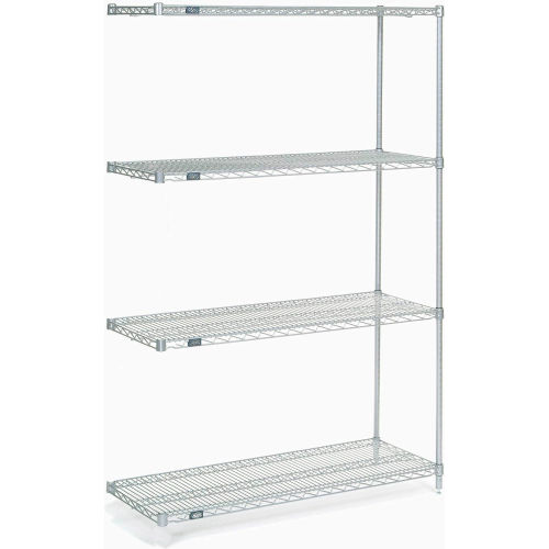 NEXEL STAINLESS STEEL WIRE SHELVING ADD-ON UNIT