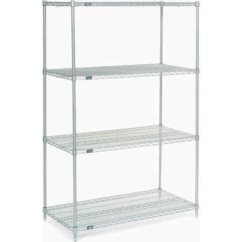 NEXEL STAINLESS STEEL WIRE SHELVING STARTER UNIT