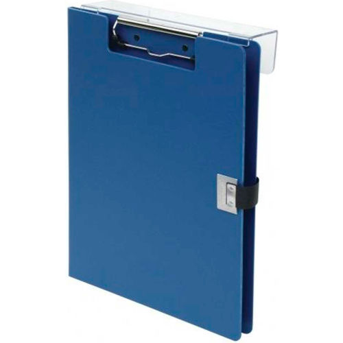 Omnimed® Overbed Covered Poly Clipboard, 10"W x 13"H, Blue