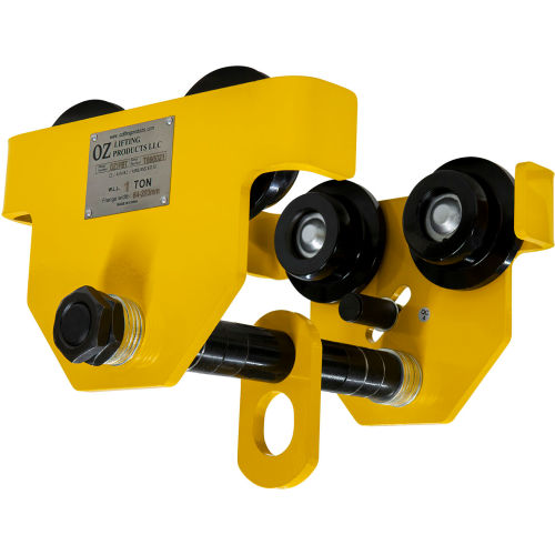 OZ Lifting Push Beam Trolley, 1 Ton Capacity