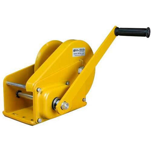 OZ Lifting Carbon Steel Hand Winch With Brake, 2000 Lbs. Capacity