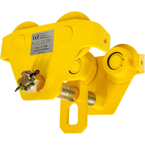 OZ Lifting OZ3PBT Push Beam Trolley 3 Ton Capacity