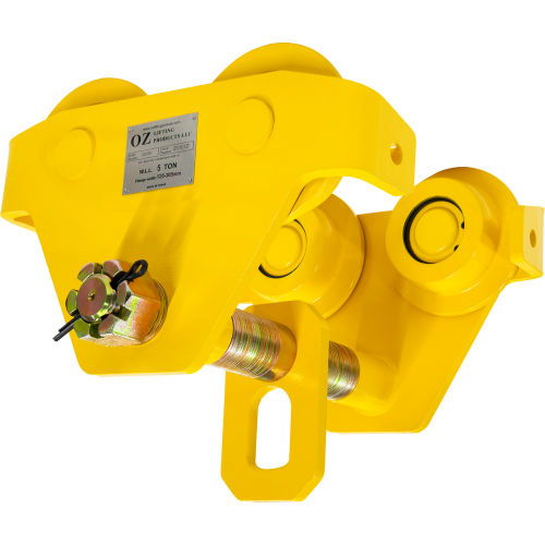 OZ Lifting Push Beam Trolley, 5 Ton Capacity