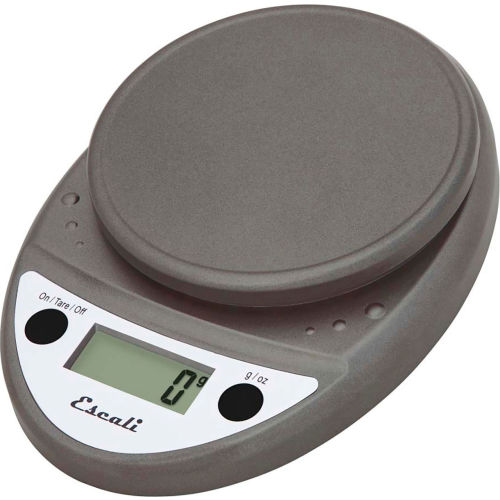 Escali P115M Primo Digital Kitchen Scale, 11lb x 0.1oz/5000g x 1g, Metallic
